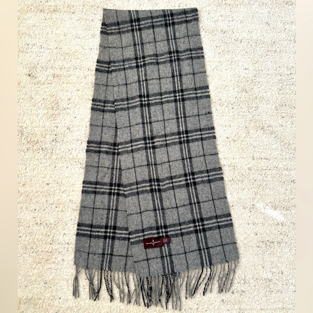 Black Brown 1826 Cashmere Scarf